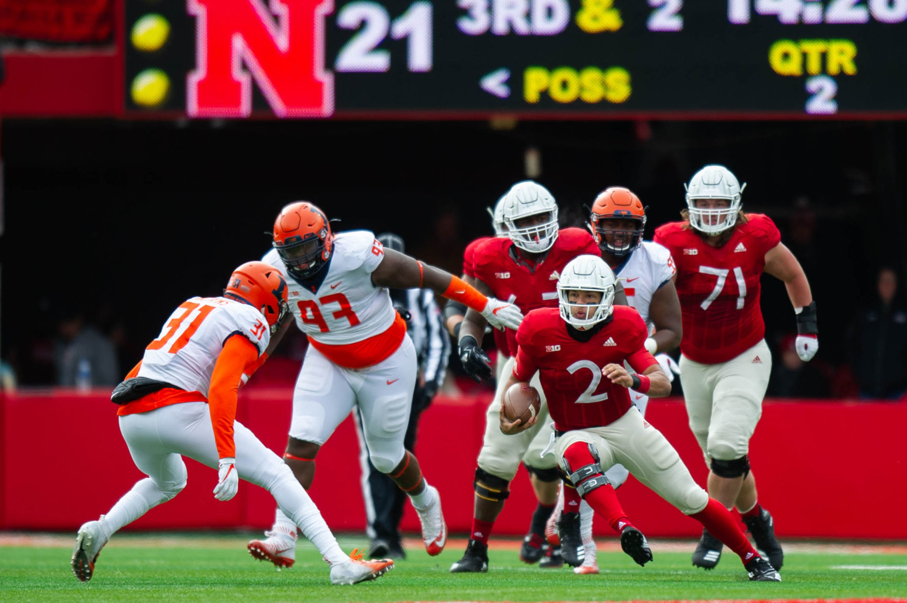 Illinois at Nebraska, 11/10/18